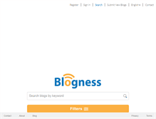 Tablet Screenshot of blogness.net